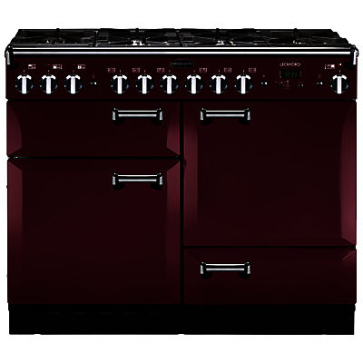Rangemaster Leckford 110cm Dual Fuel Range Cooker Cranberry/Chrome Rangemaster Leckford 110cm Dual Fuel Range Cooker Cranberry/Chrome